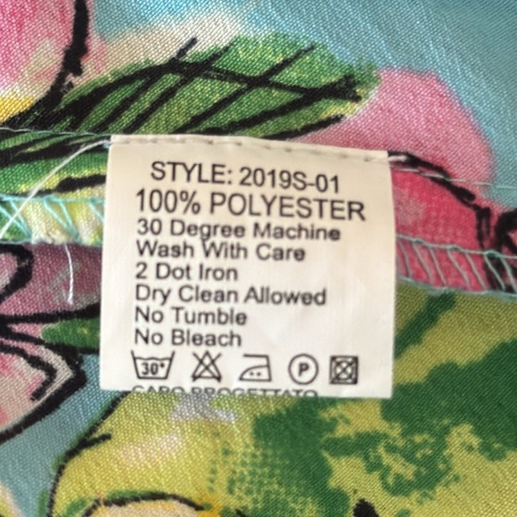 Antica Sartoria by Giacomo Cirque Baroque Blue Multi Pom Pom & Tassel Dress OS - Picture 11 of 12